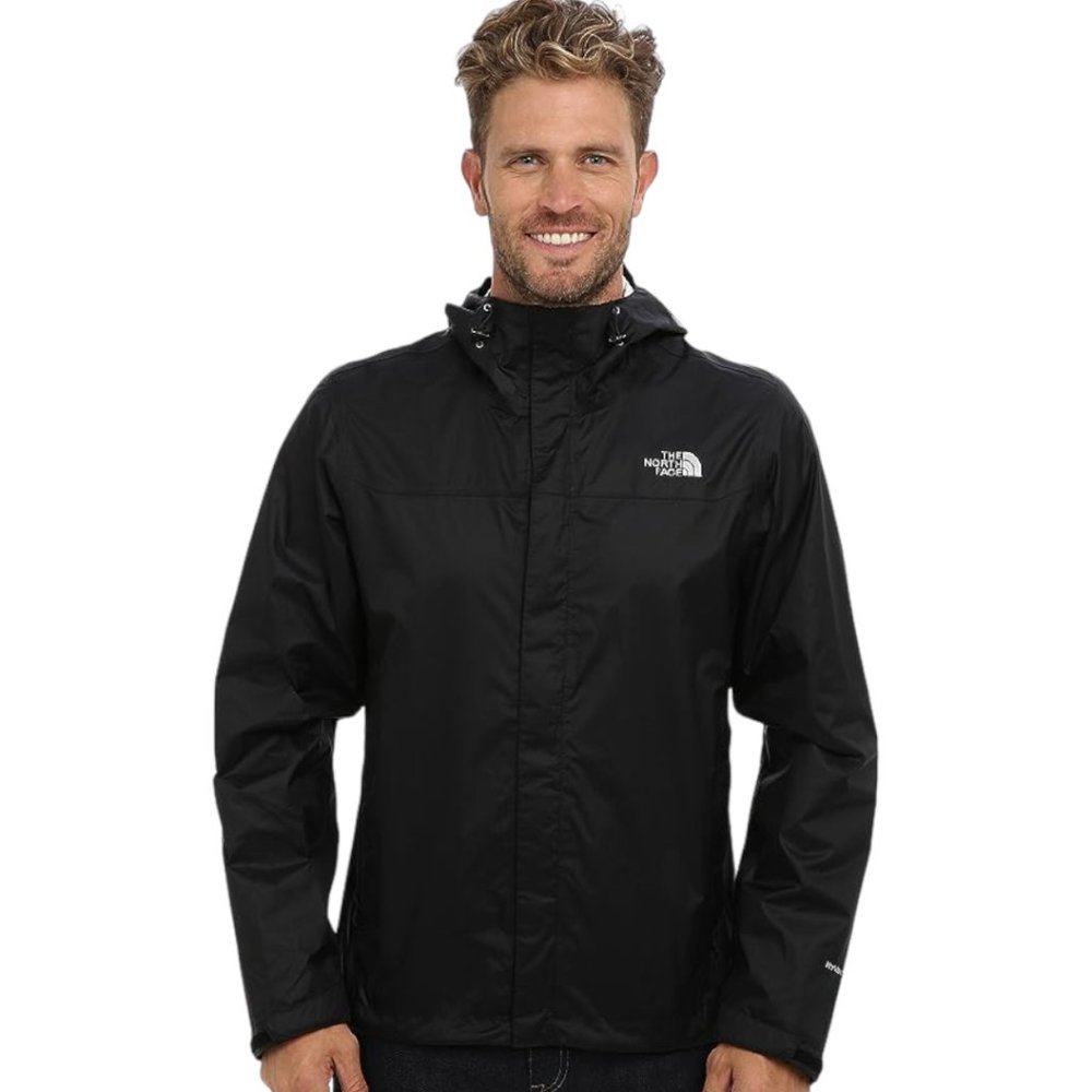 The North Face Mens Venture Waterproof Hooded Rain Jacket TNF Black